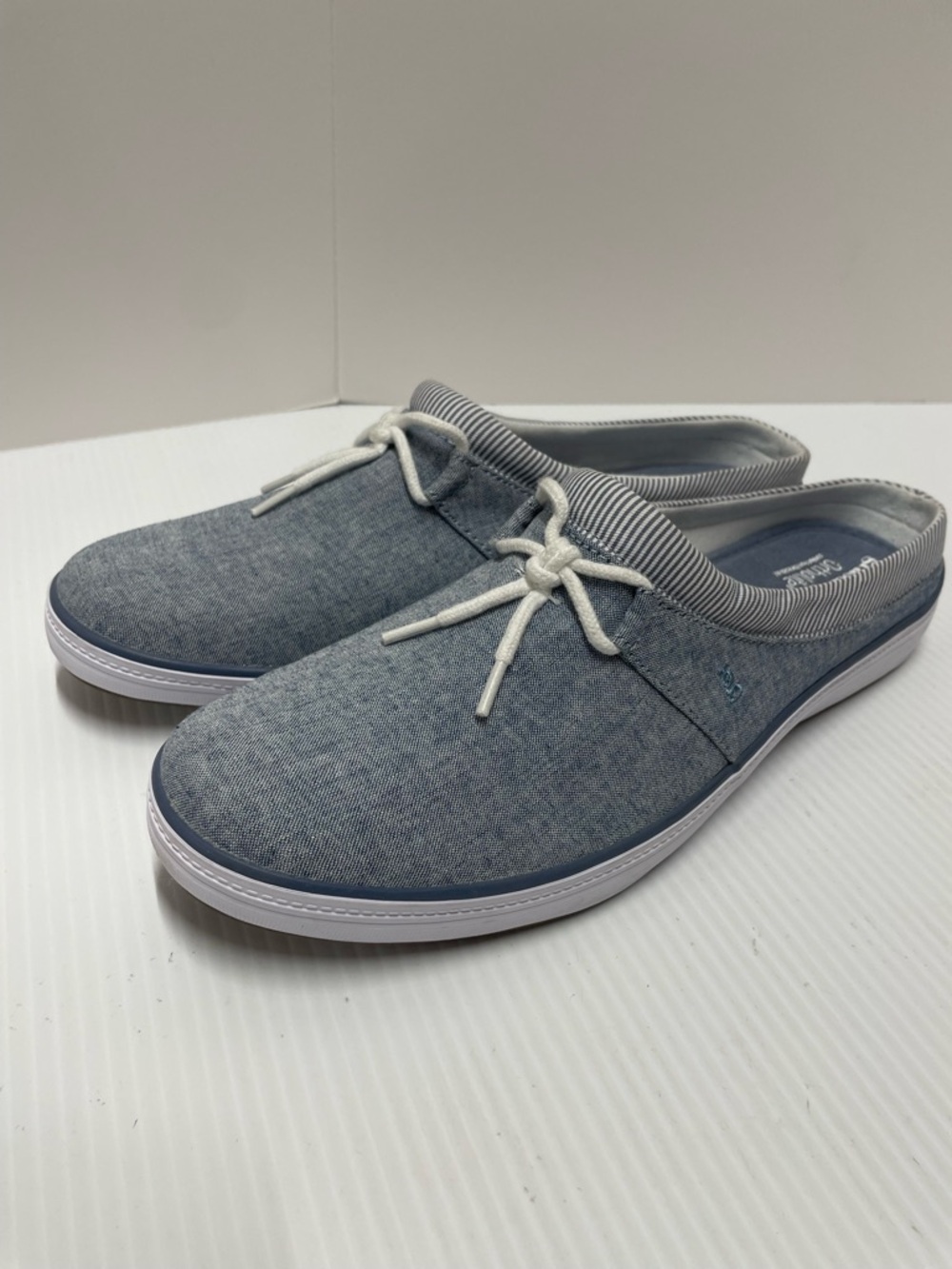 Grasshoppers Ortholite Janet Chambray Slide-on Mule Sneakers Women’s Size 12M